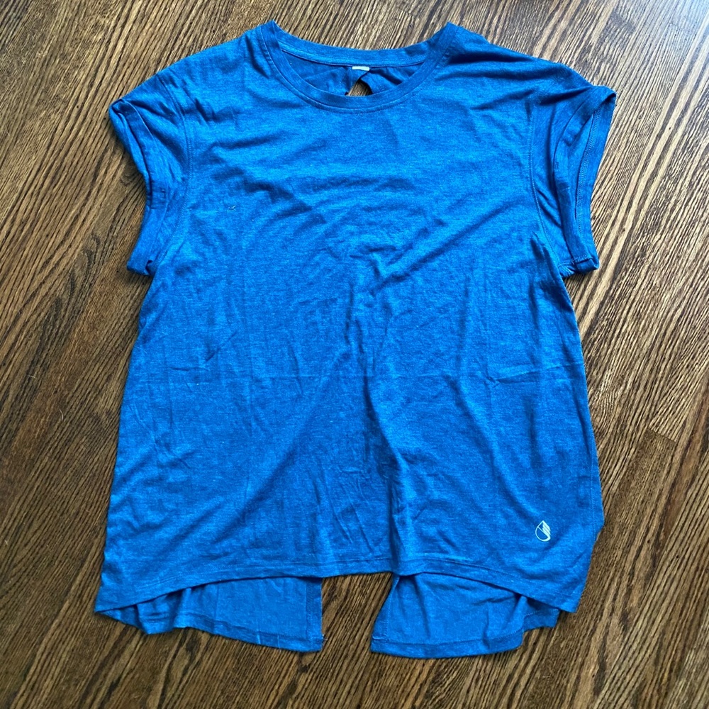 Exercise Tunic with open back design